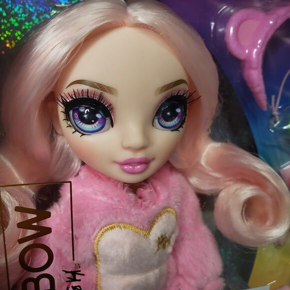 NEW Rainbow High Pink PJ Party Bella Parker Posable Doll 9" Girls Toy - Picture 8 of 8